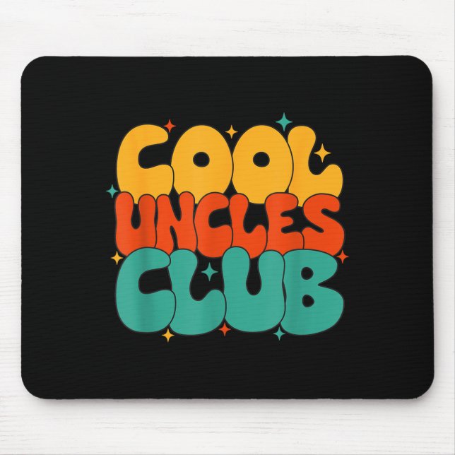 Retro Groovy Cool Uncles Club Funny New Uncle  Musmatta (Framsidan)