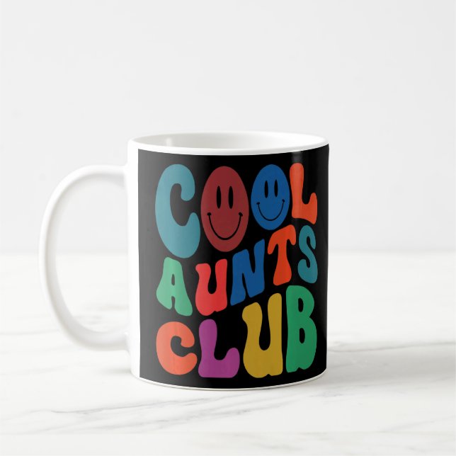 Retro Groovy Coola Moster Klubb Smile Ansikte New  Kaffemugg (Vänster)