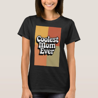Retro Groovy Coolest Mamma någonsin T Shirt