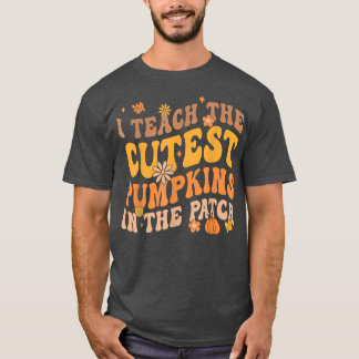 Retro Groovy Coolest Pumpkin in the Patch Hallowee T Shirt