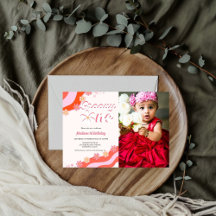 Retro groovy daisy Groovy One First Girl