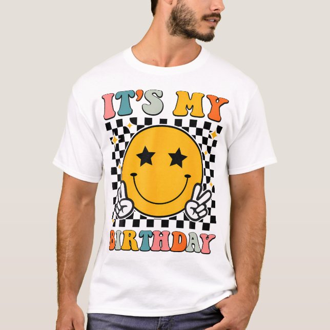 Retro Groovy Det är min Manar Women Boys Girls T Shirt (Framsida)