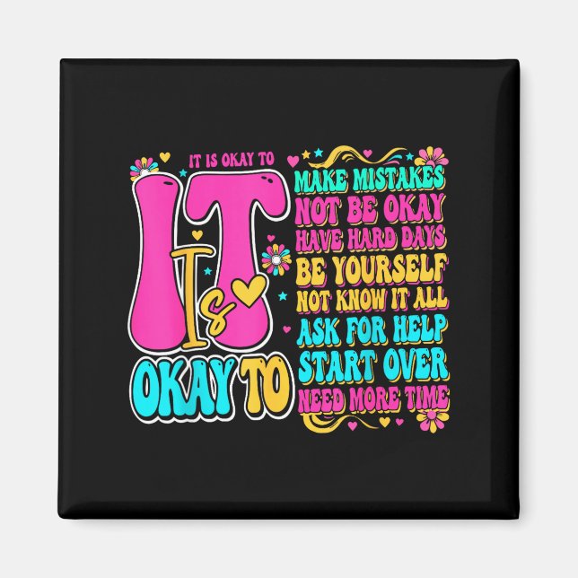 Retro groovy det är psykisk hälsa socialarbetare magnet (Framsidan)