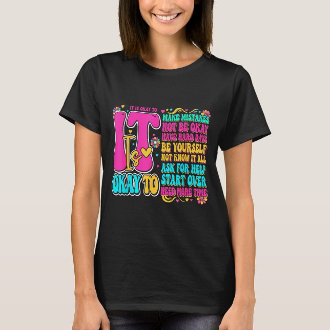 Retro groovy det är psykisk hälsovård socialarbeta t shirt (Framsida)