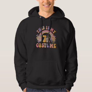 Retro Groovy Det här är min 70-tals kostym Hallowe Hoodie