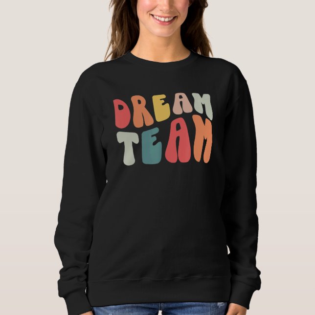 Retro Groovy Dream Teacher Team Teacher Life Princ T Shirt (Framsida)