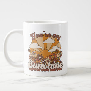 Retro Groovy Du är min solskin Jumbo Mugg
