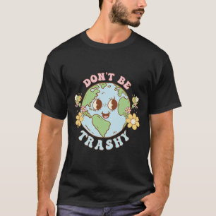 Retro Groovy Earth Day ska inte vara en klok recyc T Shirt