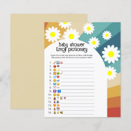 Retro Groovy - Emoji bildspel baby shower