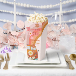 Retro Groovy en Daisy Flower Födelsedagsfest Presentaskar