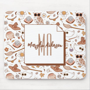 RETRO GROOVY FALL MONOGRAM HALLOWEEN MUSMATTA