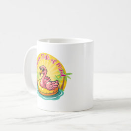 Retro Groovy Flamingo Sommar Sinnesstämning Kaffe Kaffemugg