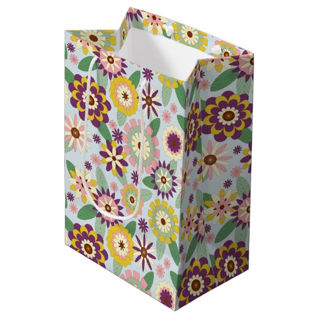 Retro Groovy Flowers (Framsidan Vinklad)