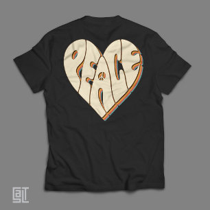 Retro Groovy Fred Hjärta Inspirerande Viktig T Shirt