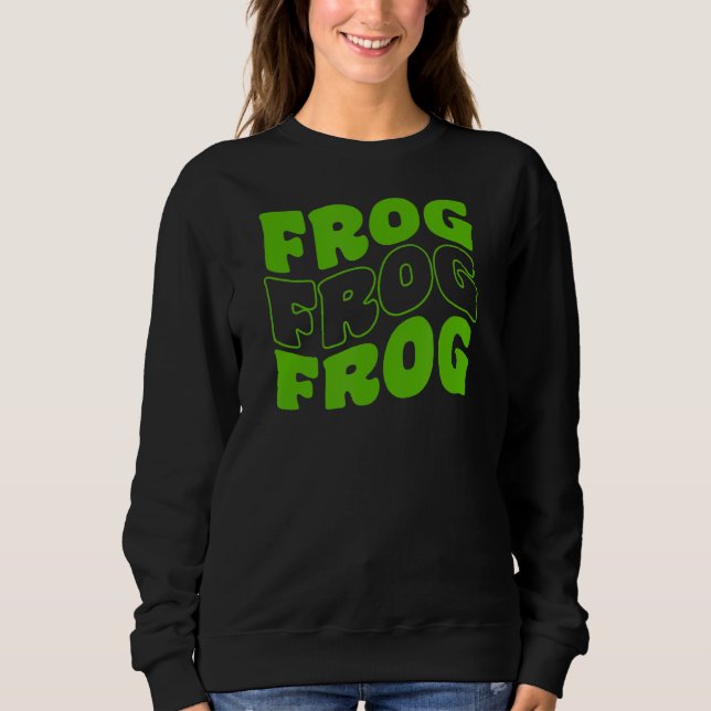 Retro Groovy Frog Animals 1 T Shirt (Framsida)