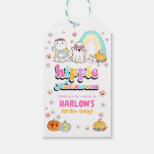 Retro Groovy Ghost Hippie Halloween Birthday