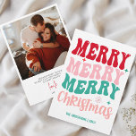 Retro Groovy God jul Colorful Photo Julkort<br><div class="desc">Groovy Hälsning: Retro-julkort Ge redo att gå in i julhelgen med vårt Retro-julkort. Kortets framsida har en levande, färgstark utformning som djärvt proklamerar "Merry Merry God jul" i funky, brev i stil. Det är en nostalgi- och fektivitetsspricka i ett. Retro Reverie: Kortets framsida är en nod på återdesignens roligt och...</div>