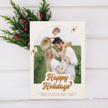 Retro Groovy God Jul Typografi Foto