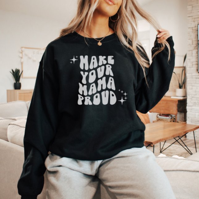 Retro Groovy gör din Mamma stolt T Shirt (Skapare uppladdad)
