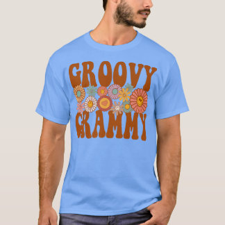 Retro Groovy Grammy Matching Family 1st Birthday P T Shirt