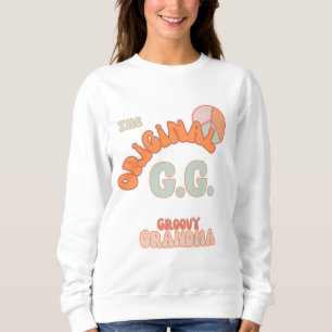 Retro Groovy Grandma Peach & Aqua T Shirt