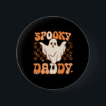 Retro Groovy Halloween Ghost Spooky Pappa Costume Knapp<br><div class="desc">Retro Groovy Halloween Ghost Spooky Pappa Costume</div>