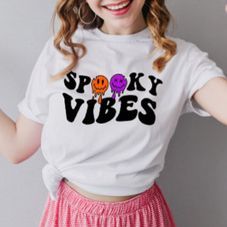 Retro Groovy Halloween Spooky Vibes T Shirt