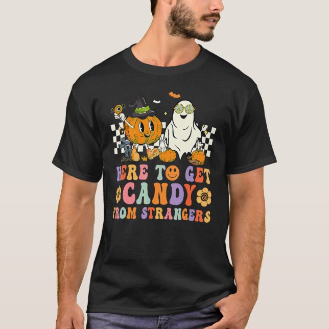 Retro Groovy här för att hämta Candy Strangers Hal T Shirt (Framsida)