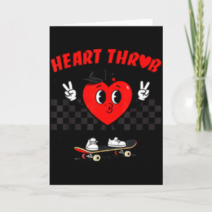 Retro Groovy Heart Throb Alla hjärtans dag Småbarn Kort
