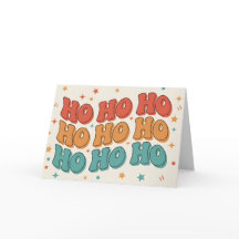 Retro Groovy Ho Ho Ho God Jul
