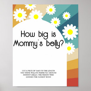 Retro Groovy - Hur stort är mamma Blocky-spelet Poster