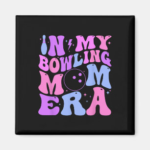 Retro Groovy i min bowling-mamma-era Roligt Magnet