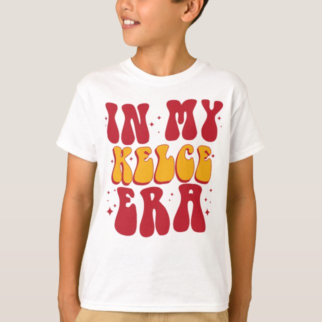 Retro Groovy I Min Kelce-era  T Shirt (Framsida)