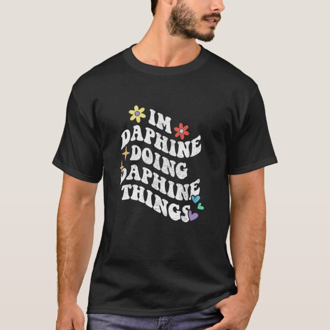 Retro Groovy Im Daphine Doing Daphine Sak Funny T Shirt (Framsida)