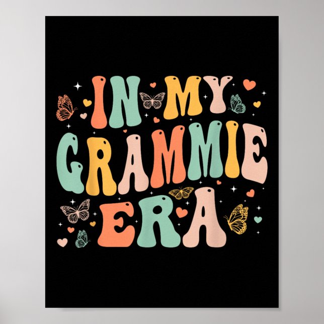 Retro Groovy In My Grammie Era Mother's Day Women  Poster (Framsidan)