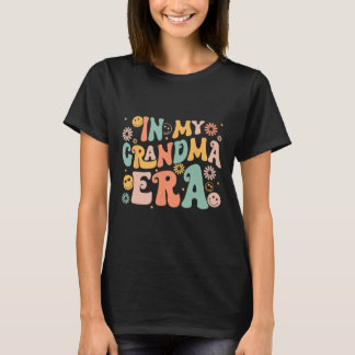 Retro Groovy in my Grandma Era Grandma Mors dag T Shirt