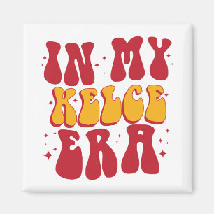 Retro Groovy in my Kelce Era Magnet