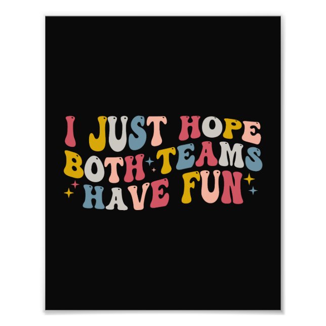 Retro Groovy, jag hoppas bara att båda grupperna h Fototryck (Framsidan)