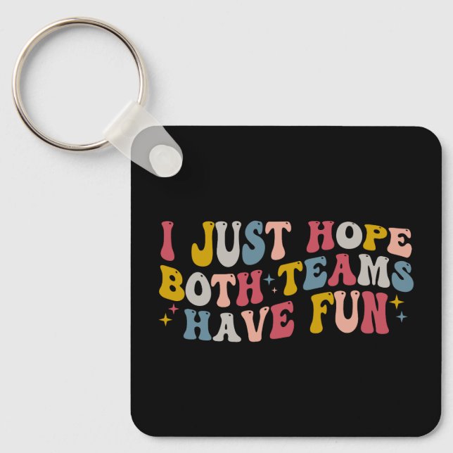 Retro Groovy, jag hoppas bara att båda grupperna h Nyckelring (Framsida)