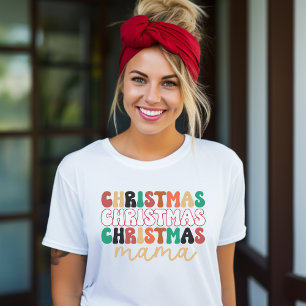 Retro Groovy jul-Mamman T Shirt