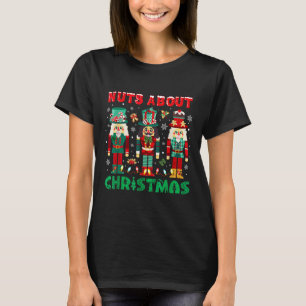 Retro Groovy jul Nöt om jul Nutcra T Shirt