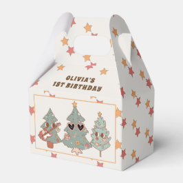 Retro Groovy Julgran Hippie Födelsedagsfest Presentaskar