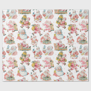 Retro Groovy Jultomten God jul Presentpapper