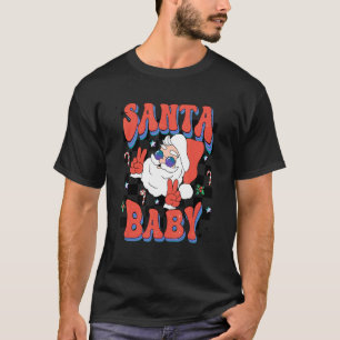 Retro Groovy Jultomten Sten Play Baby Kid Chri T Shirt