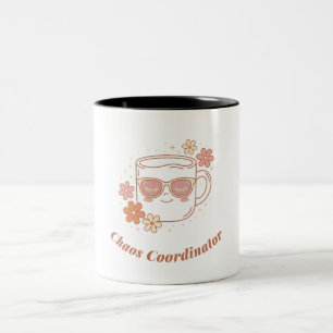 Retro Groovy Kaos Koordinator MAMA Kaffemugge Två-Tonad Mugg