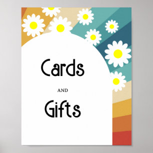 Retro Groovy - Kort och presenter baby shower Affi Poster