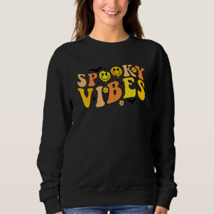 Retro Groovy Kusliga Vibbar Halloween Kuslig Säson T Shirt