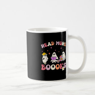 retro Groovy Läs mer Bokar Ghost Boo ghoul Roligt Kaffemugg
