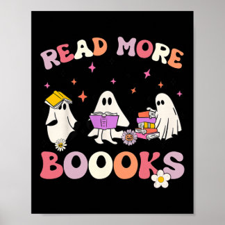 retro Groovy Läs mer Bokar Ghost Boo ghoul Roligt  Poster