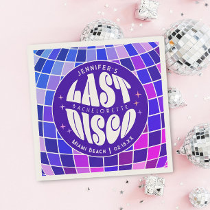 Retro Groovy Last Disco Bachelorette Helg Party Pappersservett